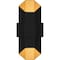 Quoizel Chasm Outdoor Wall Led Light Matte Black Gold CHS8307MBKG - alternate 1